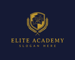 Academy - Shield Academy Graduate logo design