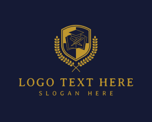 Tutorial - Shield Academy Graduate logo design