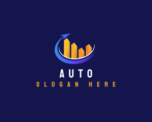 Agency - Statistics Stock Arrow logo design