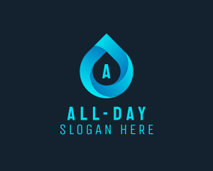 Liquid - Water Droplet Aqua Sanitation logo design