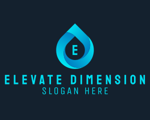 Water Droplet Aqua Sanitation  logo design