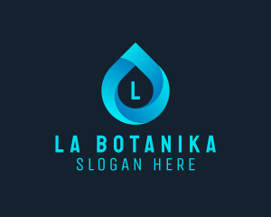 Water Supply - Water Droplet Aqua Sanitation logo design