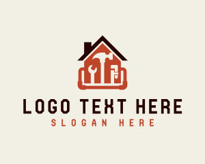 Home Renovation - Home Repairman Plumbing Tools logo design