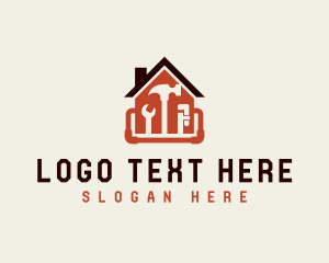 Handyman - Home Repairman Plumbing Tools logo design