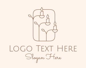 Home Decor - Candle Holder Decoration logo design