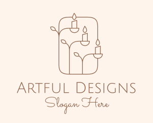 Candle Holder Decoration  logo design