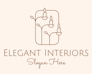 Candle Holder Decoration  logo design