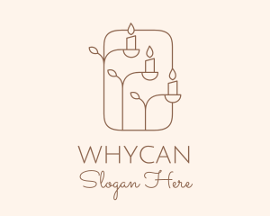 Vigil - Candle Holder Decoration logo design