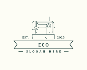 Fabric - Sewing Machine Clothes Stitching logo design