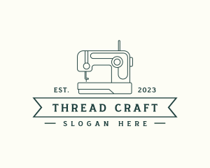 Stitching - Sewing Machine Clothes Stitching logo design