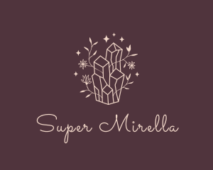 Jewelry - Floral Crystal Sparkles logo design