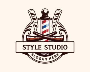 Hairstylist - Barber Razor Hairstylist logo design