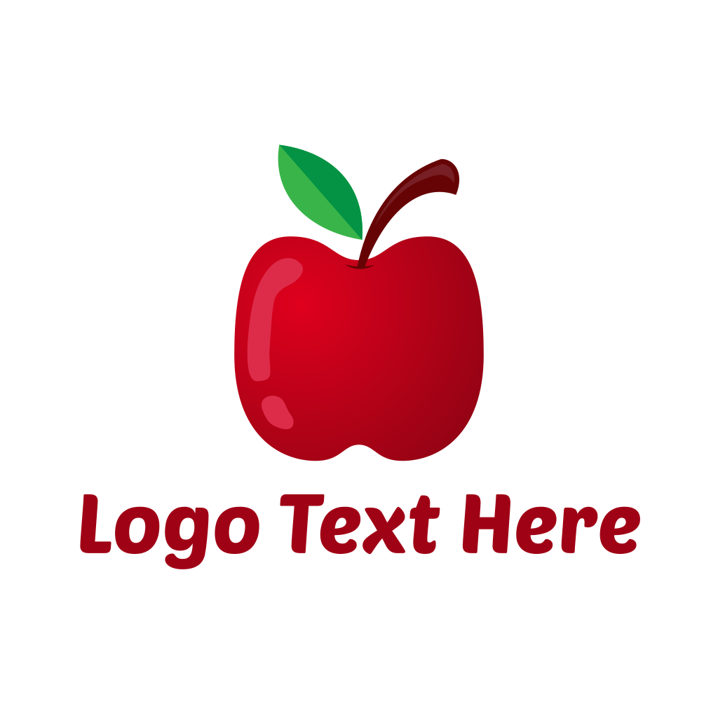 Nutritional Red Apple Logo | BrandCrowd Logo Maker