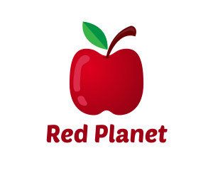 Nutritional  Red Apple logo design