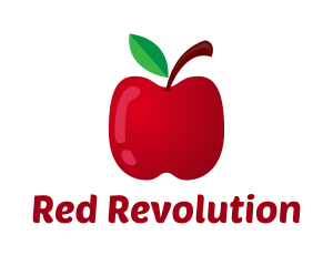 Nutritional  Red Apple logo design