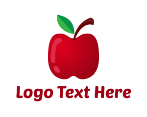 Detox - Nutritional  Red Apple logo design
