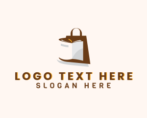 Takeout - Shopping Bag Book logo design