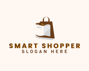 Shopper - Shopping Bag Book logo design