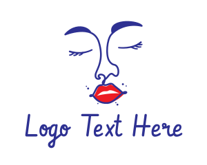 Eyebrow - Sexy Woman Face logo design