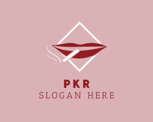 Smoking Red Lips Logo