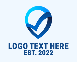Find - Locator Pin Check App logo design