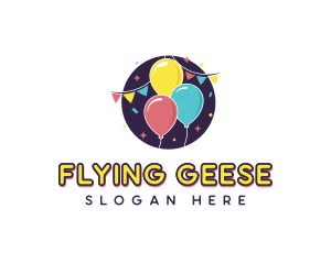 Party Store - Confetti Balloon Party logo design