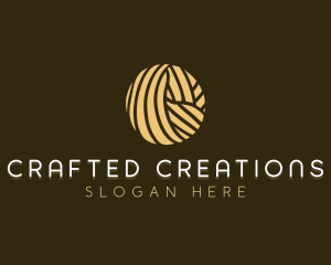 Weaving Yarn Crochet logo design