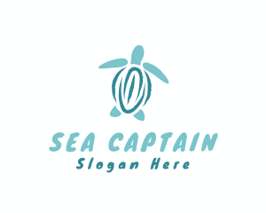 Wild Sea Turtle  logo design