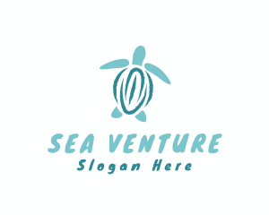 Wild Sea Turtle  logo design