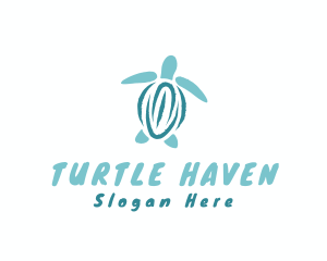 Wild Sea Turtle  logo design