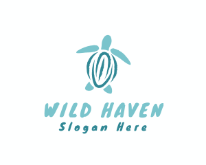 Wild Sea Turtle  logo design