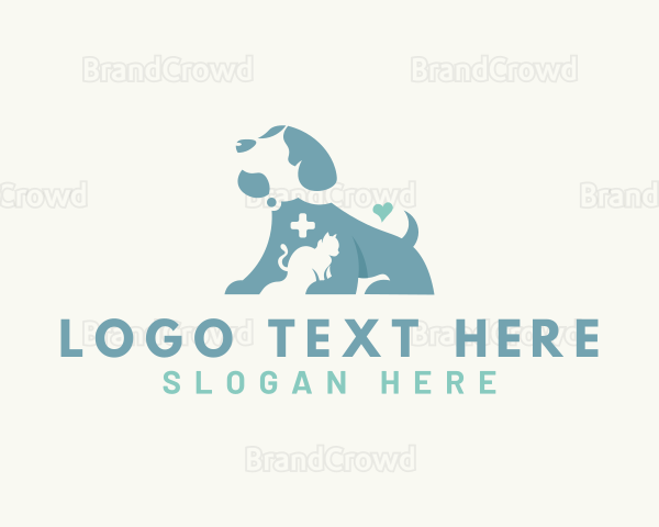 Dog Cat Veterinary Clinic Logo