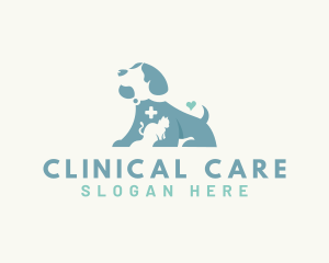 Dog Cat Veterinary Clinic logo design