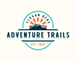 Mountain Outdoor  Adventure logo design