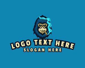 Cigar - Smoking Gorilla Gaming logo design