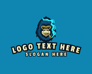 Smoking - Smoking Gorilla Gaming logo design