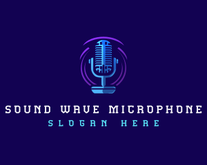 Radio Station Microphone logo design