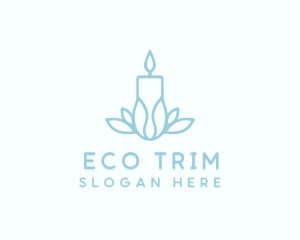 Eco Candle Wellness logo design