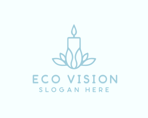 Eco Candle Wellness logo design