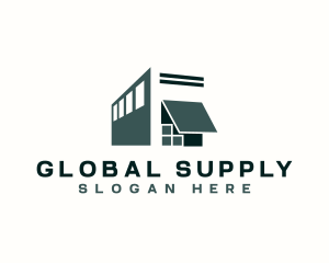 Supply - Warehouse Storage Building logo design