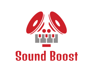 Amplifier - Music Speaker Subwoofer logo design