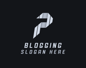 Personal - Influencer Vlog Media Letter P logo design