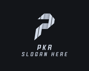 Influencer Vlog Media Letter P logo design