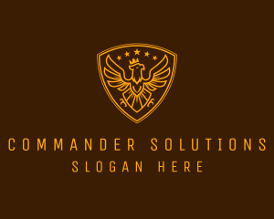 Sergeant - Golden Royal Eagle Crest logo design