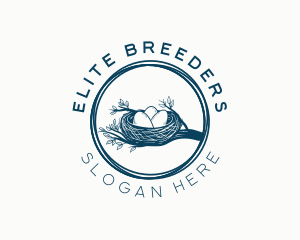 Rustic Bird Nest logo design