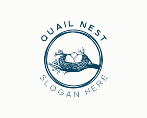 Rustic Egg Nest logo design