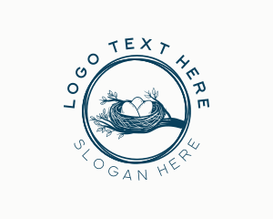 Zoo - Rustic Bird Nest logo design