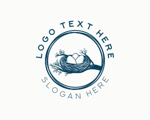 Rustic Bird Nest Logo