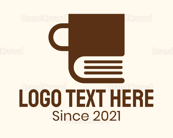 Brown Book Mug Logo