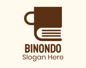Brown Book Mug Logo